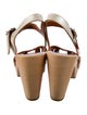 Swedish Hasbeens Leather Printed Sandals