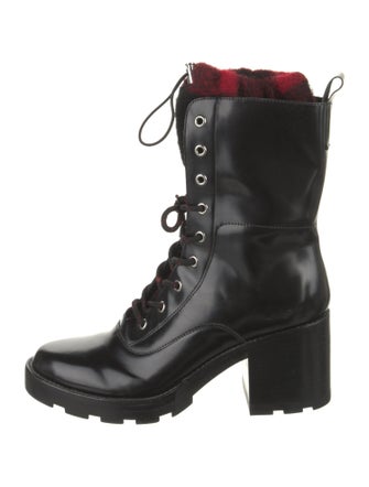 Sigerson Morrison Leather Combat Boots