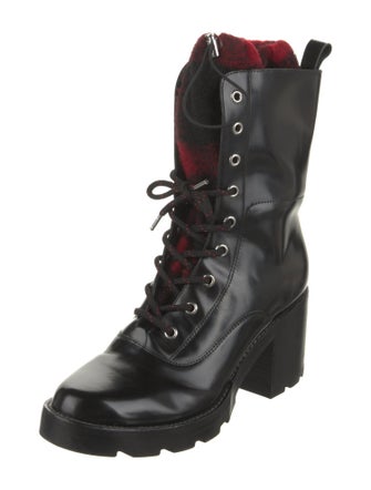 Sigerson Morrison Leather Combat Boots