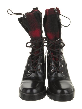 Sigerson Morrison Leather Combat Boots