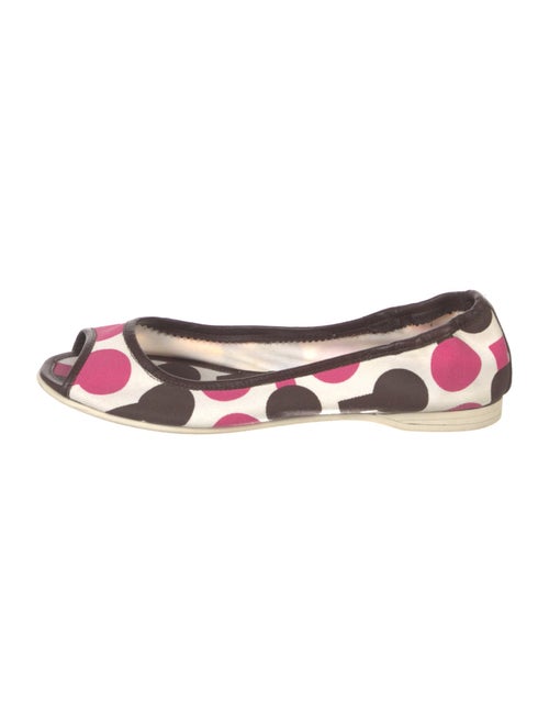 Sigerson Morrison Canvas Polka Dot Print Ballet Flats