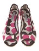 Sigerson Morrison Canvas Polka Dot Print Ballet Flats