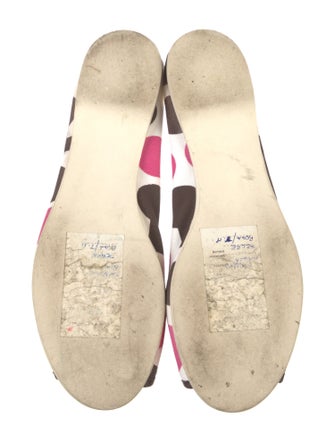Sigerson Morrison Canvas Polka Dot Print Ballet Flats