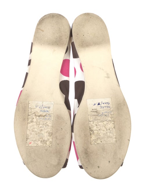 Sigerson Morrison Canvas Polka Dot Print Ballet Flats