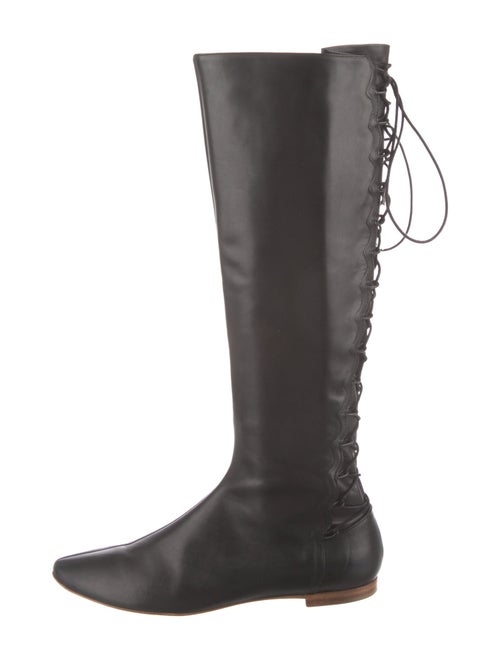 Sigerson Morrison Leather Lace-Up Boots