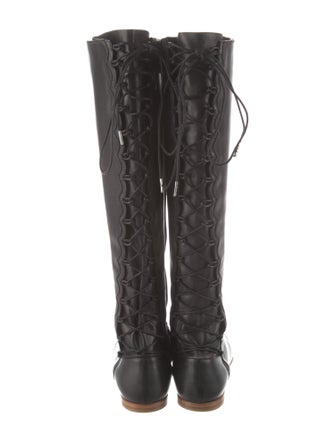 Sigerson Morrison Leather Lace-Up Boots