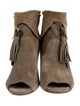 Sigerson Morrison Suede Tassel Accents Boots