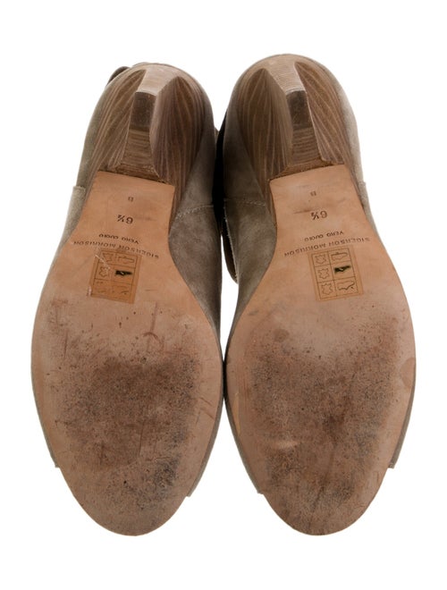 Sigerson Morrison Suede Tassel Accents Boots