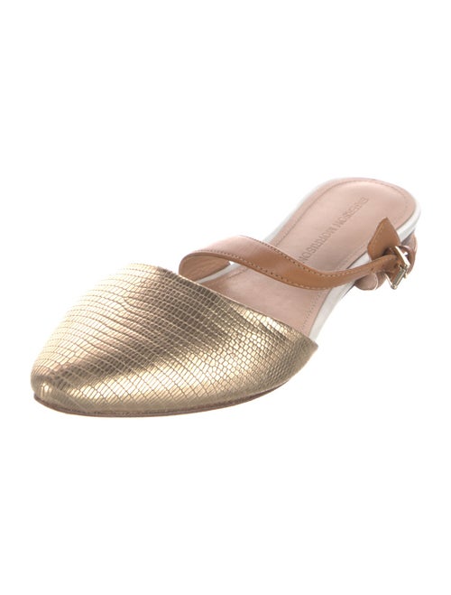 Sigerson Morrison Embossed Leather Mules