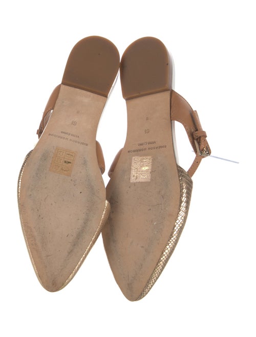 Sigerson Morrison Embossed Leather Mules
