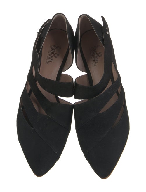 Sigerson Morrison Suede Cutout Accent Mary Jane Flats