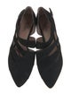 Sigerson Morrison Suede Cutout Accent Mary Jane Flats