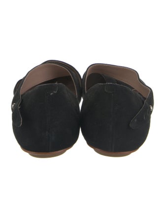 Sigerson Morrison Suede Cutout Accent Mary Jane Flats