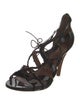 Sigerson Morrison Patent Leather Gladiator Sandals