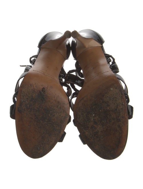 Sigerson Morrison Patent Leather Gladiator Sandals