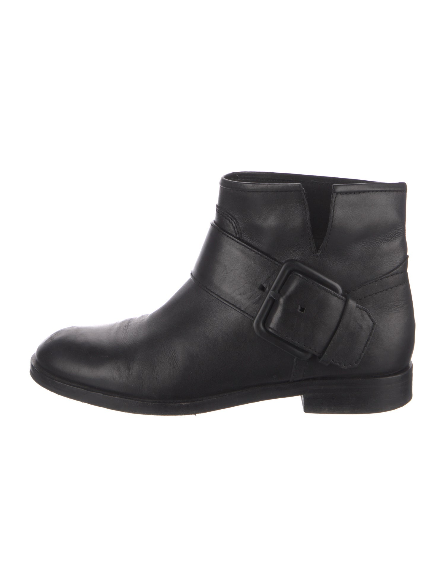 Sigerson Morrison Leather Moto Boots