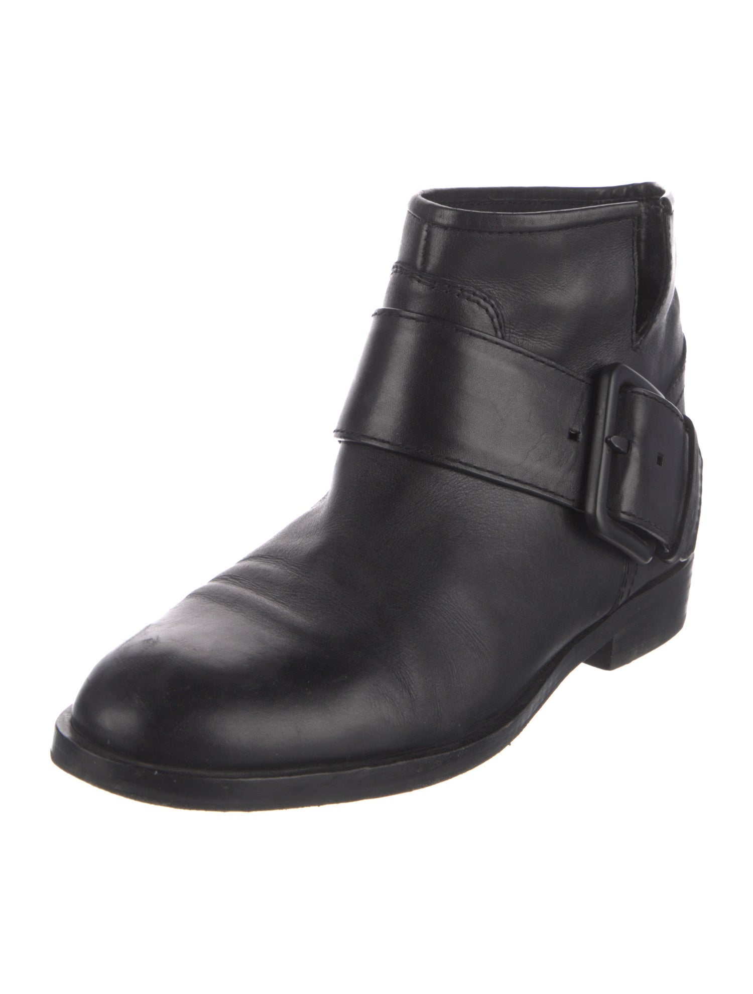 Sigerson Morrison Leather Moto Boots