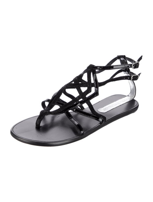 Sigerson Morrison Leather Gladiator Sandals
