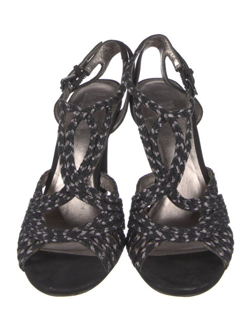 Sigerson Morrison Suede T-Strap Sandals