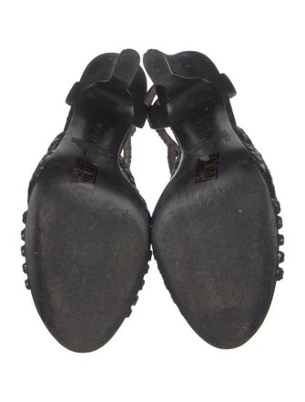 Sigerson Morrison Suede T-Strap Sandals