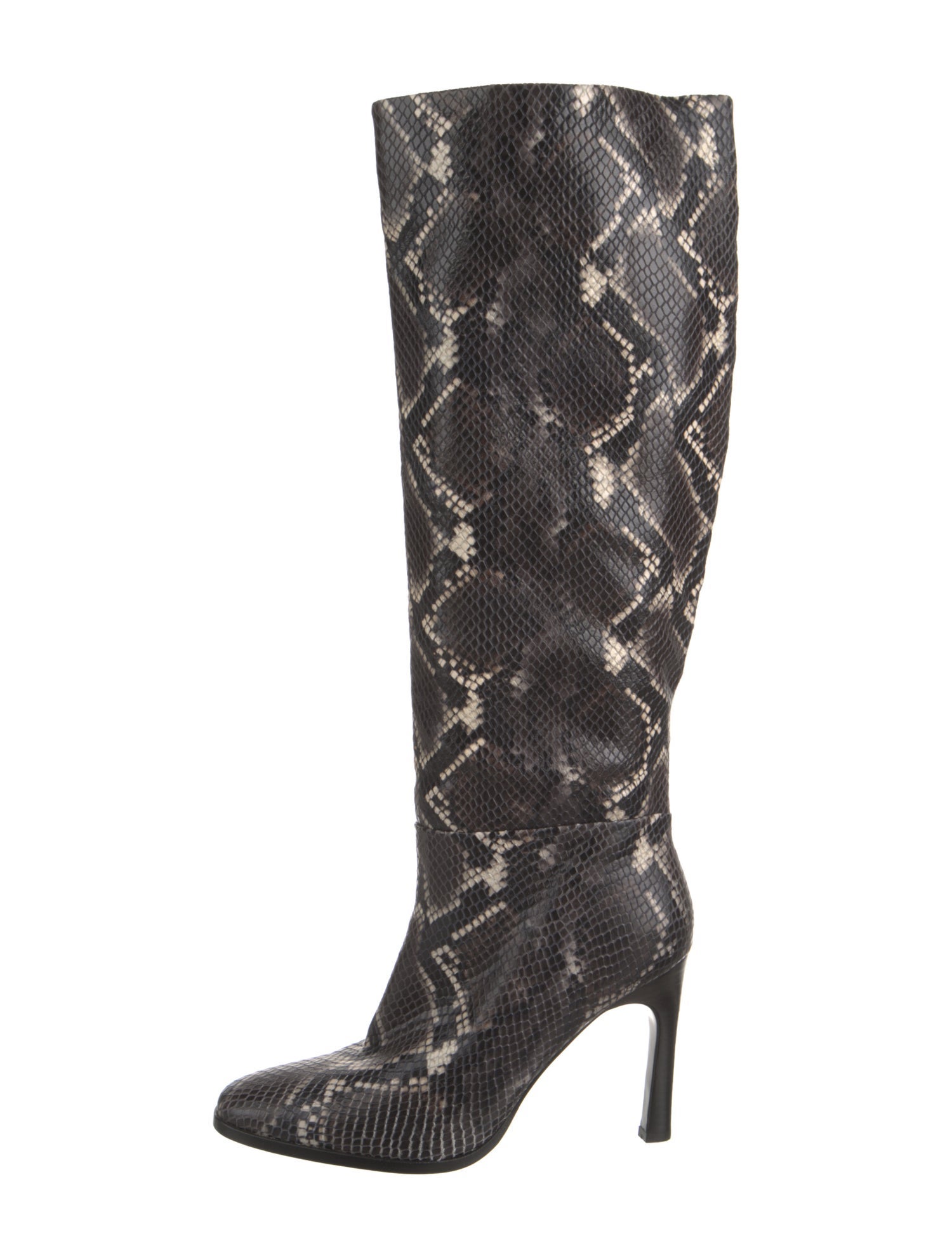 Sigerson Morrison Leather Animal Print Boots