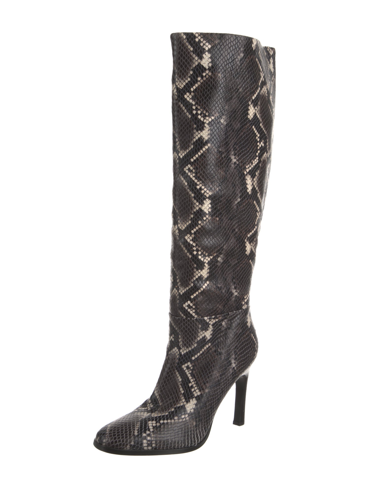 Sigerson Morrison Leather Animal Print Boots