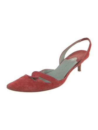 Sigerson Morrison Suede Slingback Pumps