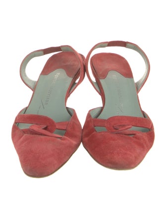 Sigerson Morrison Suede Slingback Pumps