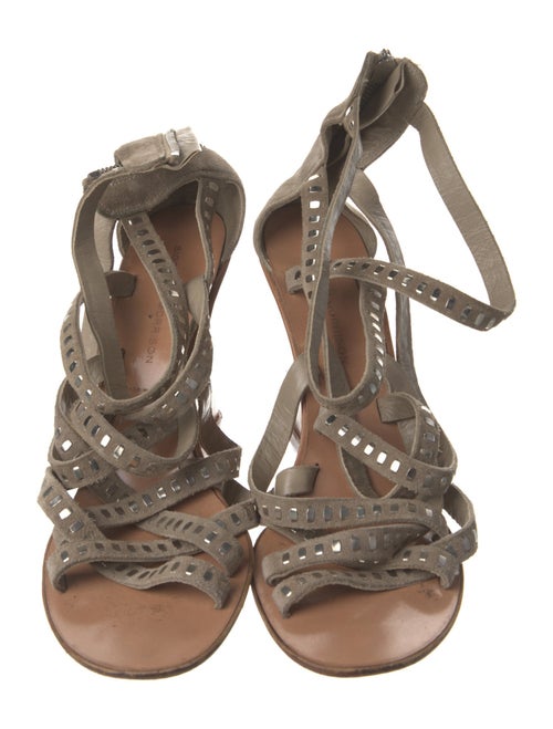 Sigerson Morrison Suede Gladiator Sandals