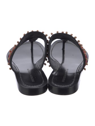 Sigerson Morrison Suede Printed Slides