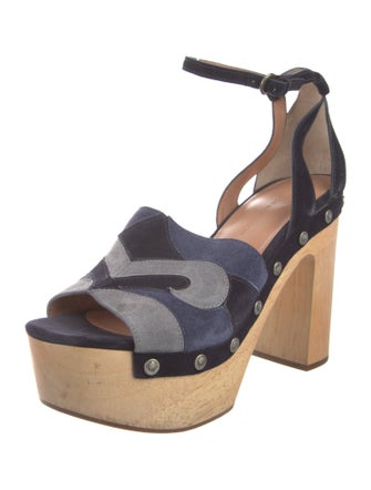 Sigerson Morrison Suede Patterned D'Orsay Pumps