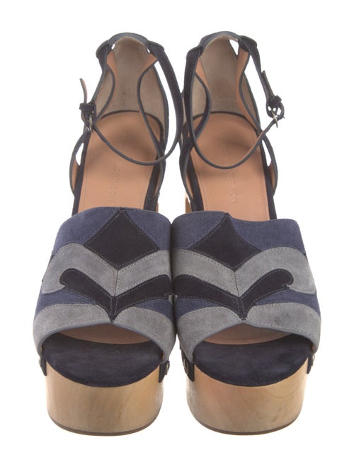 Sigerson Morrison Suede Patterned D'Orsay Pumps