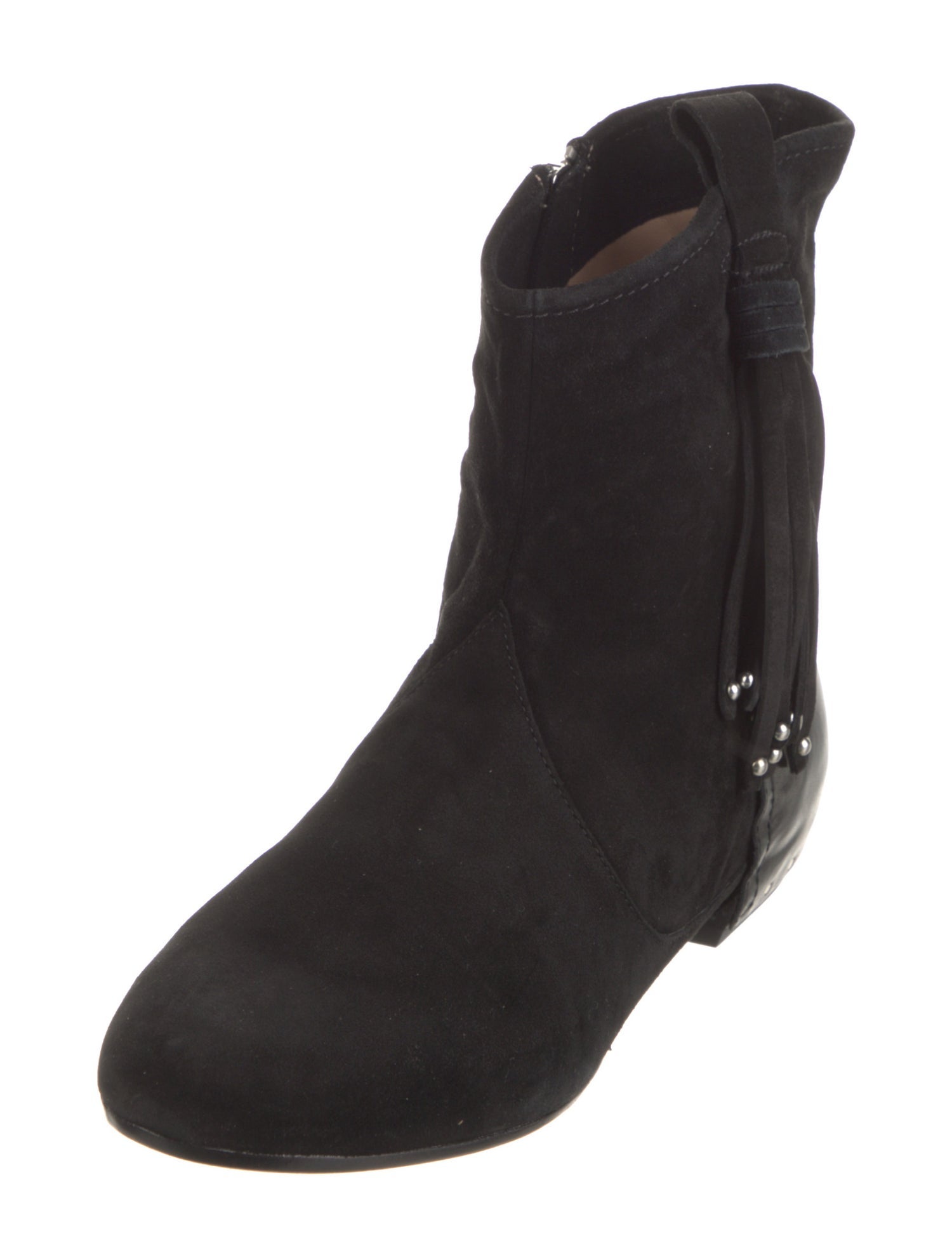 Sigerson Morrison Suede Studded Accents Boots
