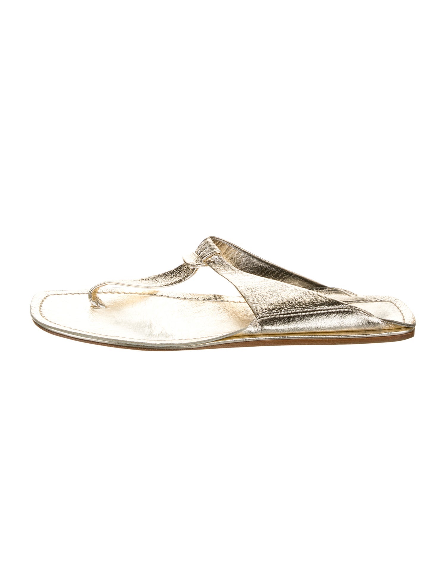 Sigerson Morrison Leather Flip Flops