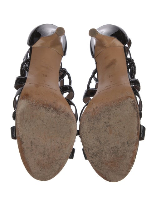 Sigerson Morrison Patent Leather Slingback Sandals