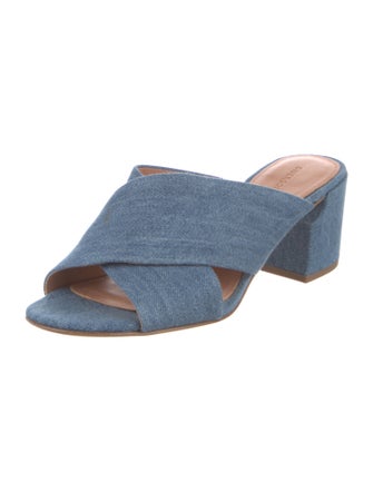 Sigerson Morrison Denim Slides