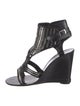 Sigerson Morrison Leather Patterned Gladiator Sandals