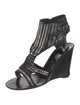 Sigerson Morrison Leather Patterned Gladiator Sandals