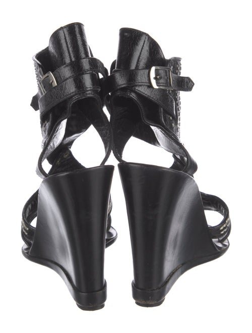 Sigerson Morrison Leather Patterned Gladiator Sandals