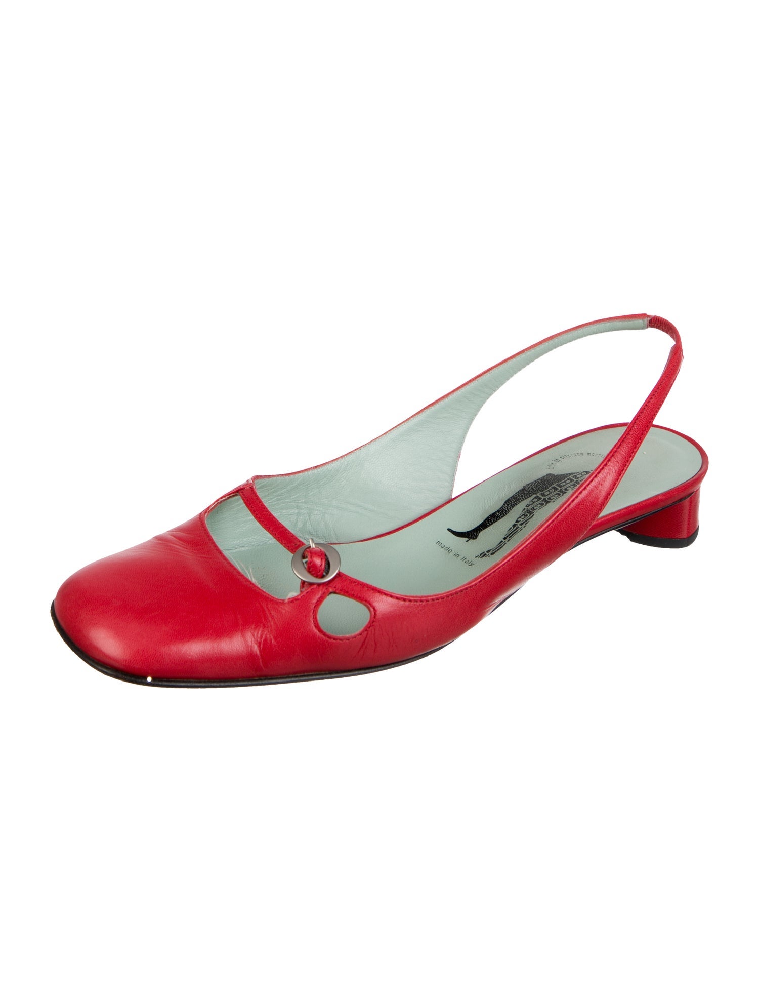 Sigerson Morrison Leather Slingback Sandals