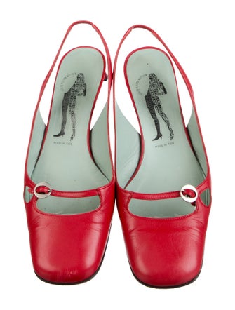 Sigerson Morrison Leather Slingback Sandals