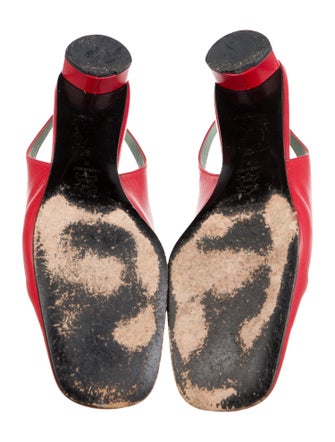 Sigerson Morrison Leather Slingback Sandals