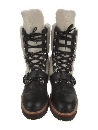 Sigerson Morrison Leather Combat Boots