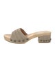 Sigerson Morrison Suede Studded Accents Slides