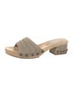 Sigerson Morrison Suede Studded Accents Slides