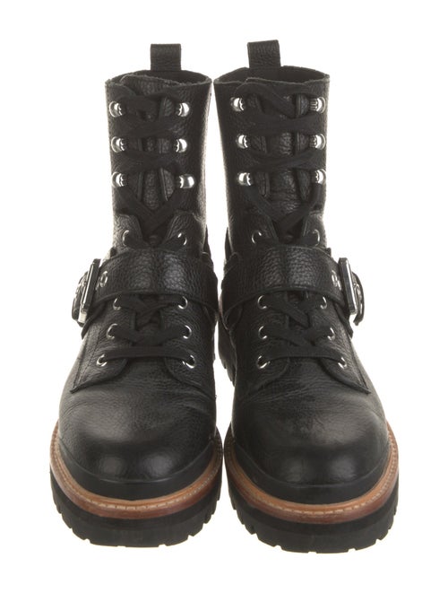 Sigerson Morrison Leather Combat Boots