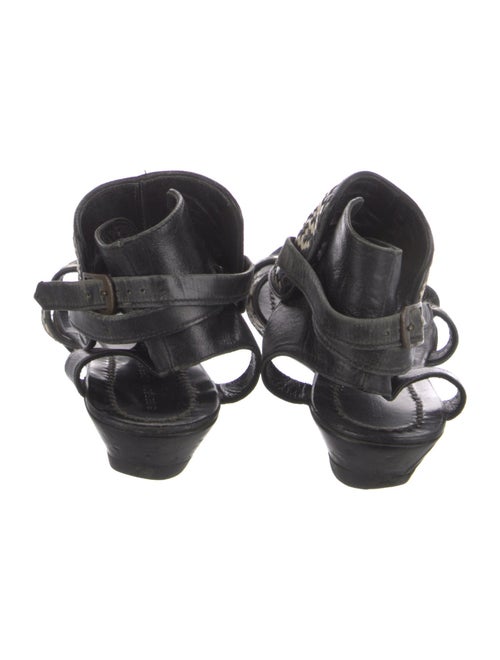 Sigerson Morrison Leather Printed Gladiator Sandals