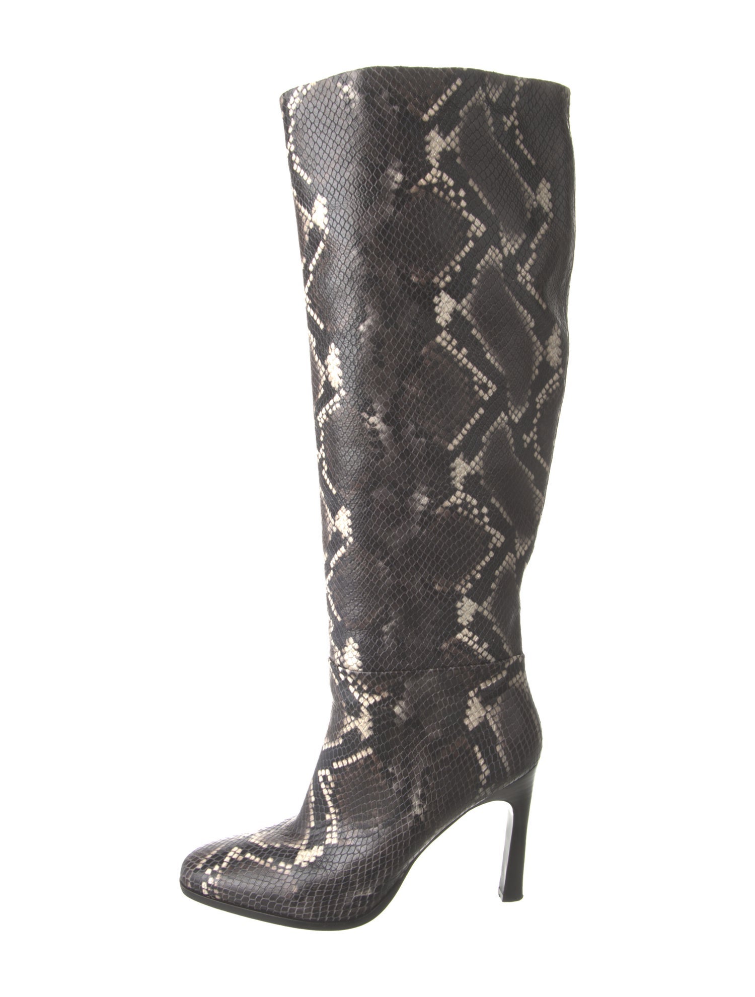 Sigerson Morrison Leather Animal Print Boots