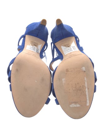 Sigerson Morrison Suede Animal Print Gladiator Sandals