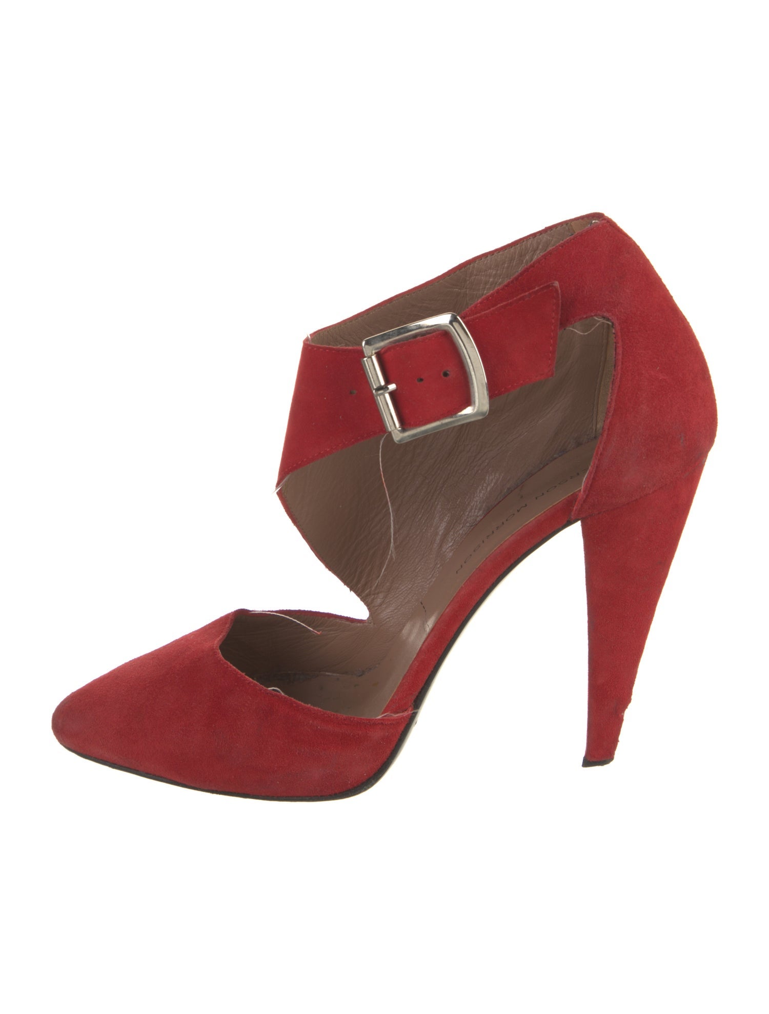 Sigerson Morrison Suede Cutout Accent D'Orsay Pumps